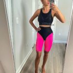 Shorts Bona Cycling Extra Sex Push-up Corsage Neon Pink