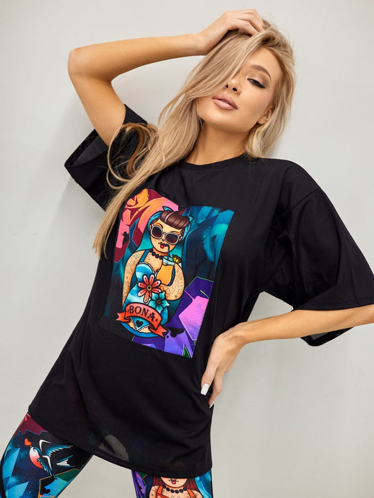 Oversized T-Shirt Pin-Up Girl - One size Oversized T-Shirt Pin-Up Girl - One size