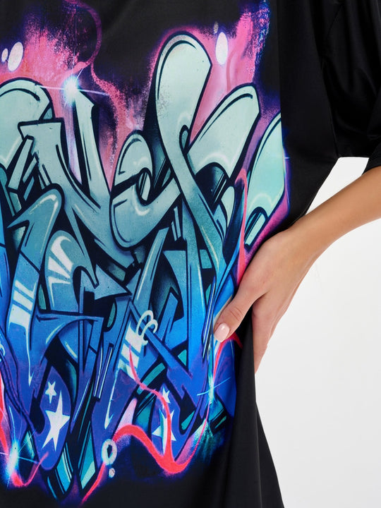 Oversized T-Shirt Yo-Yo Girl - One Size Oversized T-Shirt Yo-Yo Girl - One Size