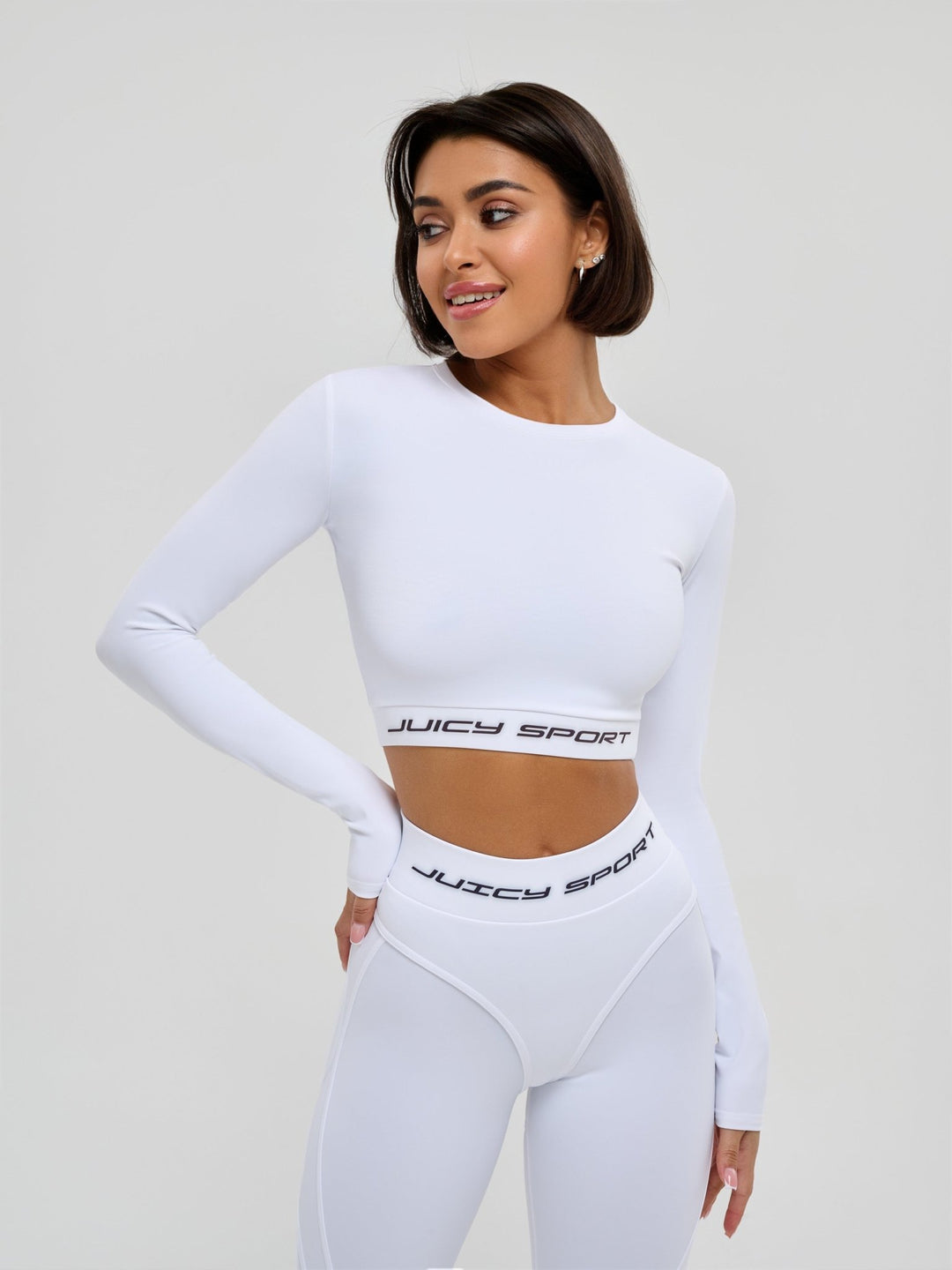 Workout Top Midi Juicy White Workout Top Midi Juicy White
