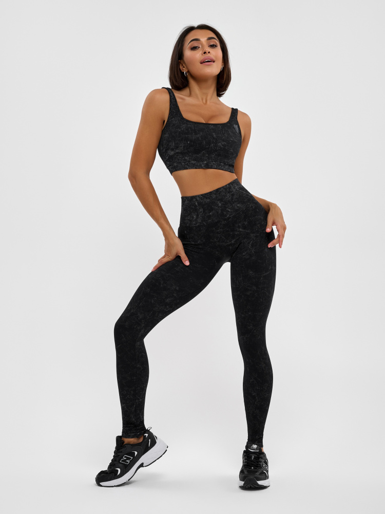 Seamless Leggings Marble Black Seamless Leggings Marble Black
