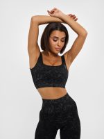 Seamless Workout Top Marble Black