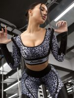 Workout Top Aerobica Rash Snow Leo