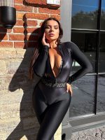 Jumpsuit Sex Suit Long Black
