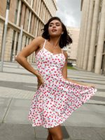 Dress Cuty Cute White Cherry
