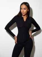 Jumpsuit Chika Bomb Black Rib