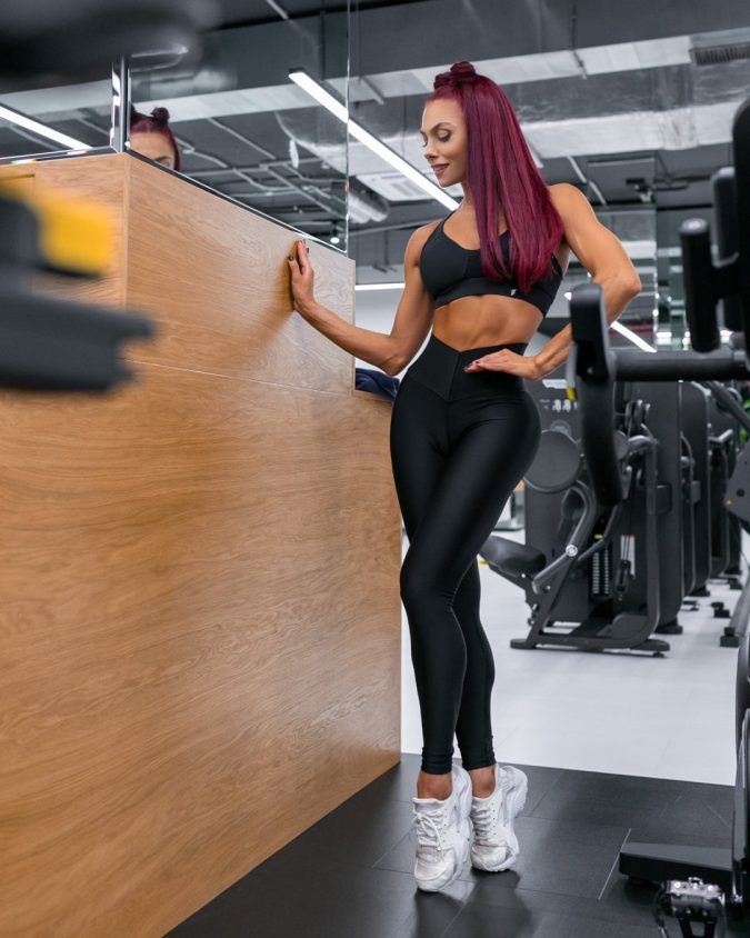 Leggings Bona Corsage Black