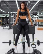 Leggings Extra Sex Push-Up Corsage LYC Black Skin