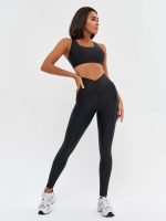 Leggings Push-Up Corsage Black