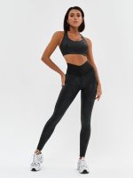 Leggings Push-Up Corsage Snake Black