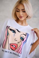 Oversized Cotton T-Shirt Beautiful – One size
