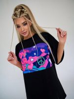 Oversized Cotton T-Shirt Girl Power – One size