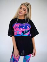 Oversized Cotton T-Shirt Girl Power – One size