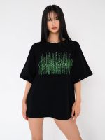 Oversized Cotton T-Shirt Matrix – One size