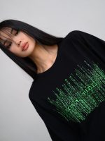 Oversized Cotton T-Shirt Matrix – One size