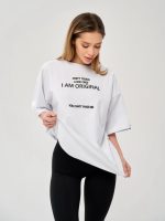 Oversized Cotton T-Shirt I Am Original