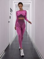 Seamless Workout Top Majestic Rash Pink