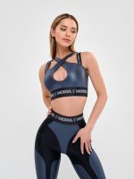 Sports Bra Heart Crush Top Steel