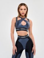 Sports Bra Heart Crush Top Steel