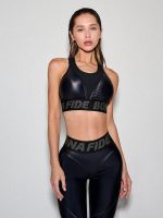 Sports Bra Top For Top Black Skin