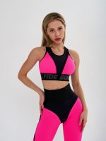 Sports Bra Top For Top Neon Pink