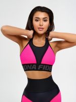 Sports Bra Top For Top Neon Pink