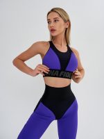 Sports Bra Top For Top Purple