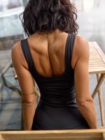 Tank Top Shape Bra-shirt Black