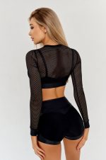 Workout Mesh Top Mini Fresh Black