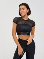Workout Mesh Top Mini Rash Fresh Black