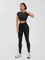 Workout Mesh Top Mini Rash Fresh Black