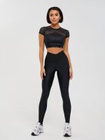 Workout Mesh Top Mini Rash Fresh Black