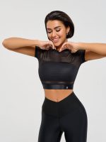 Workout Mesh Top Mini Rash Fresh Black