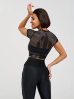 Workout Mesh Top Mini Rash Fresh Black