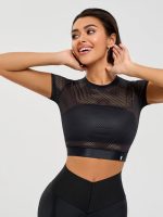Workout Mesh Top Mini Rash Fresh Black