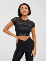 Workout Mesh Top Mini Rash Fresh Black