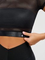 Workout Mesh Top Mini Rash Fresh Black