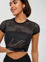 Workout Mesh Top Mini Rash Fresh Black