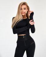 Workout Top Activity Rash Black