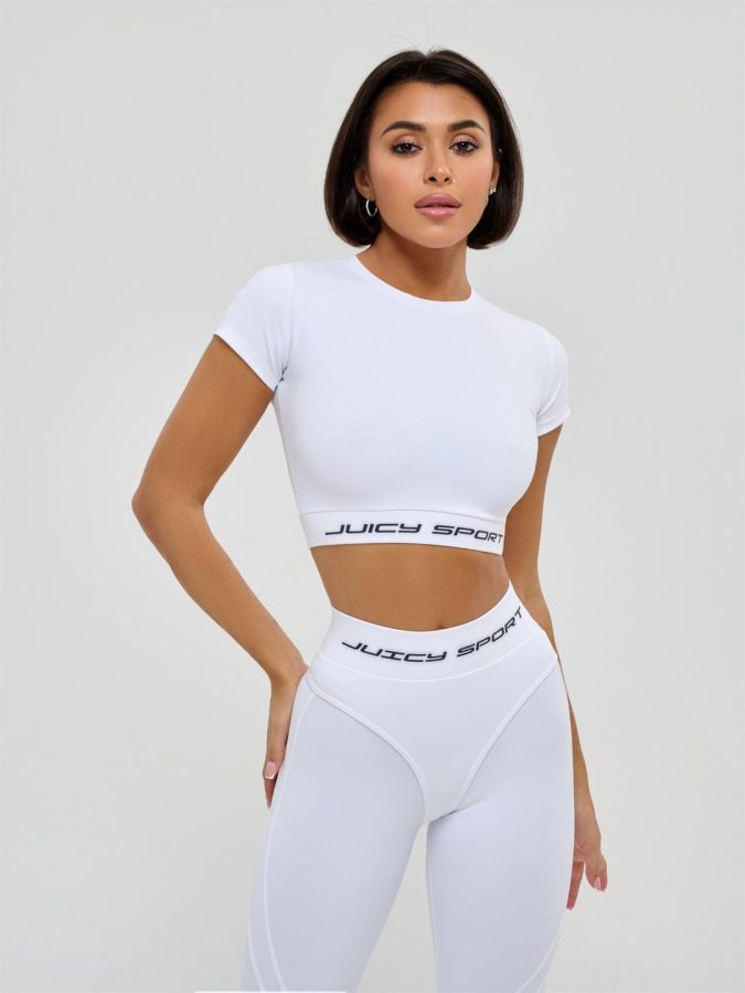 Workout Top Midi Rash Juicy White