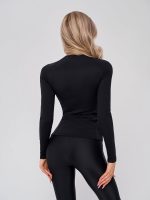 Workout Top Racy Rash Long Black