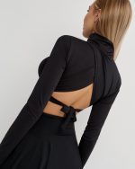 Workout Top Sexy Back Black
